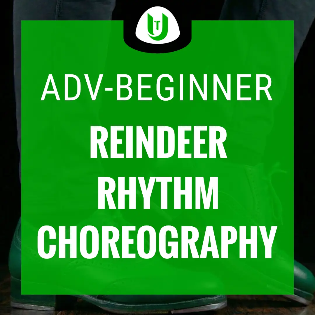 Reindeer Rhythm advanced beginner Christmas tap dance choreography product graphic