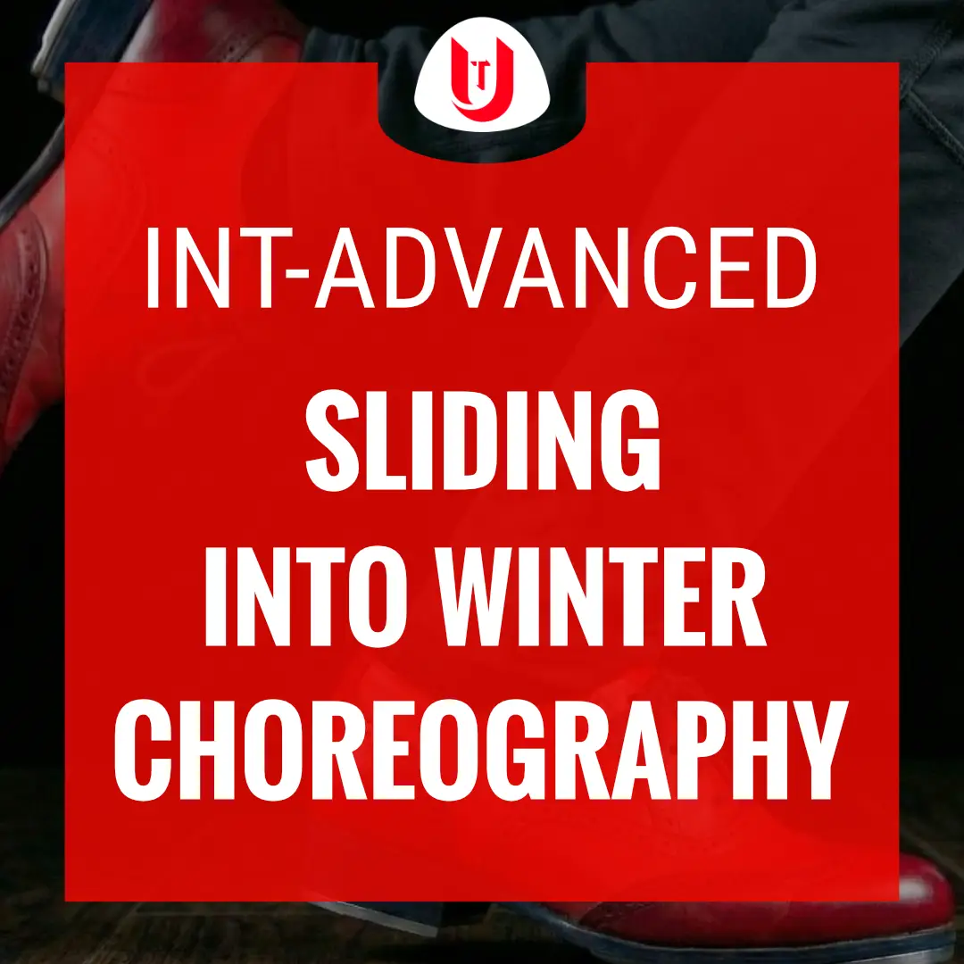 Sliding Into Winter int-advanced Christmas tap dance choreography product graphic