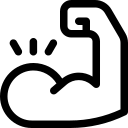 Stronger muscles and increased stamina icon