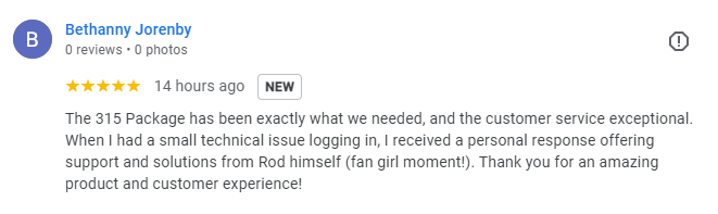 5 Star Google Review of United Taps by Bethanny Jorenby