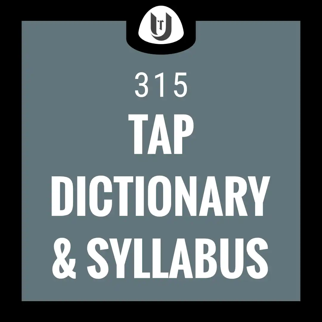 315 Tap Dance Dictionary