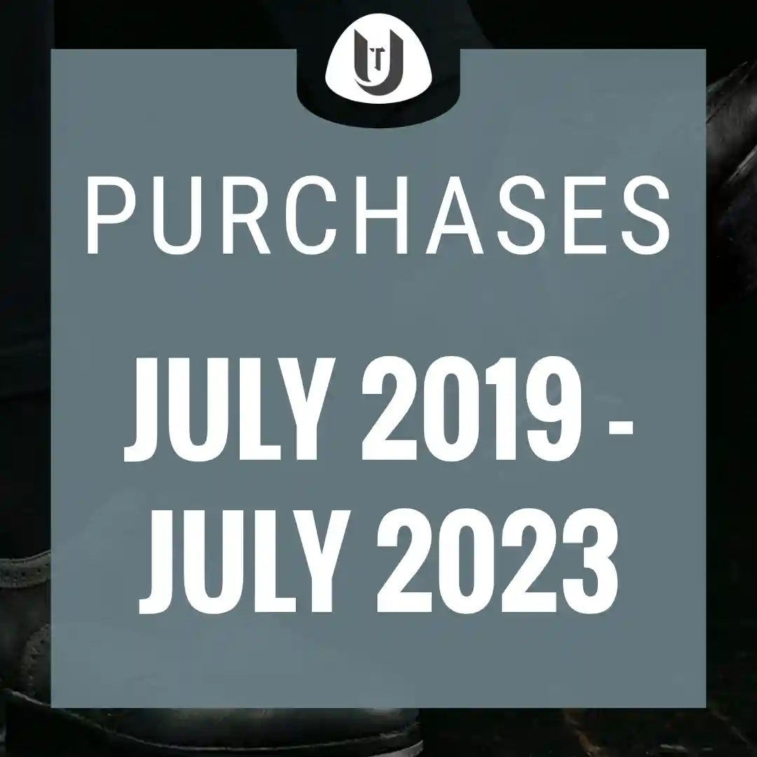 Purchases from July 2019 - July 2023